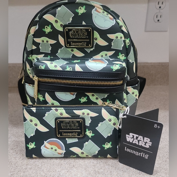 Loungefly Handbags - Loungefly Star Wars Mini Backpack and Wallet Set NWT